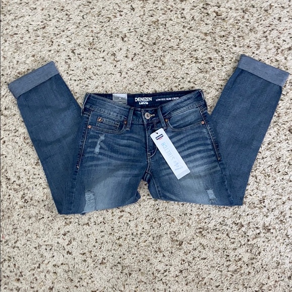 denizen low rise slim crop